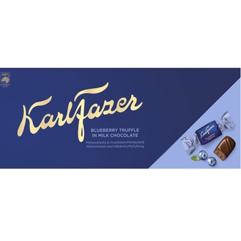 Trufe de ciocolata Karl Fazer, Afine, 37buc/cutie, 270 g Trufe de ciocolata Karl Fazer, Afine, 37buc/cutie, 270 g