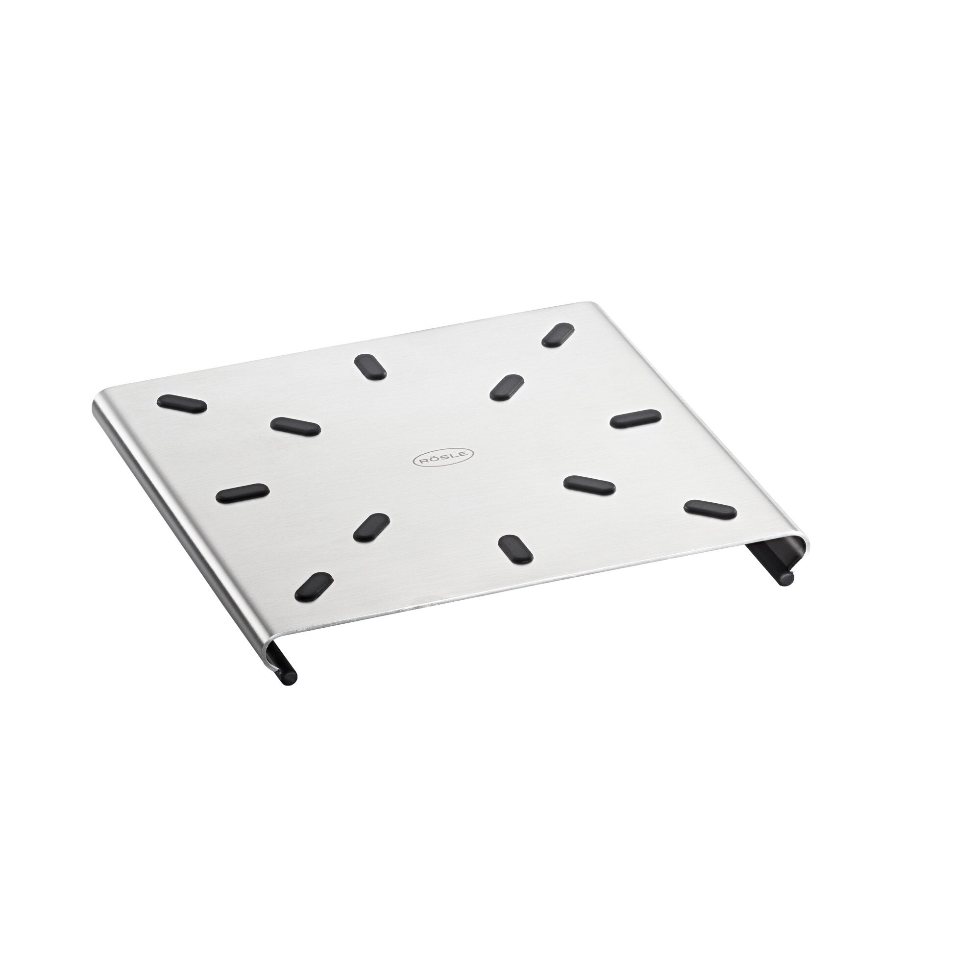 Suport pentru oale fierbinti Rösle, otel inoxidabil, 17x 17.5 cm, picioruse antialunecare, rezistent, inox