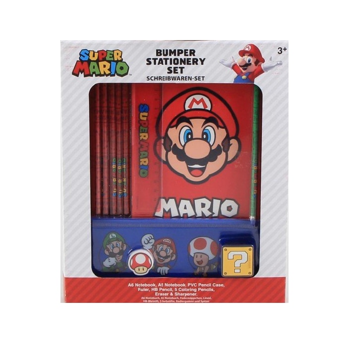 Set papetarie Super Mario, 12 piese