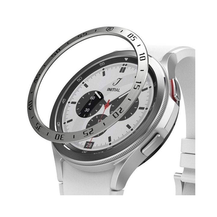 Rama ornamentala inox Ringke compatibila cu Samsung Galaxy Watch 4 Classic (42mm) Silver