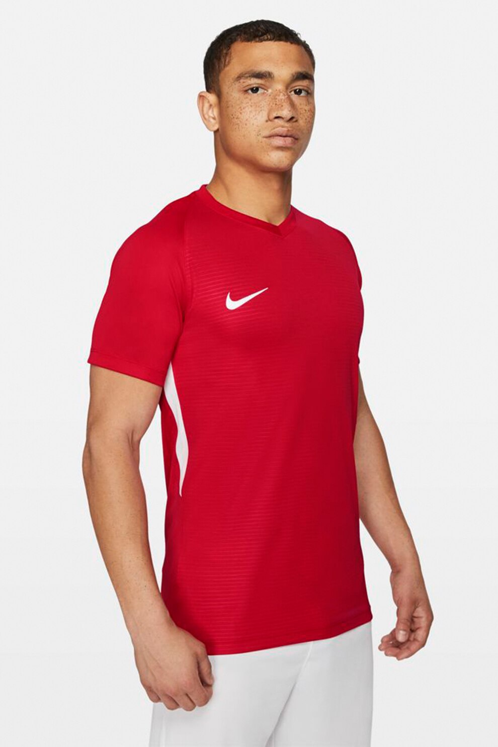 Nike, Tricou cu tehnologie Dri-Fit pentru fotbal Tempo Prem, Rosu