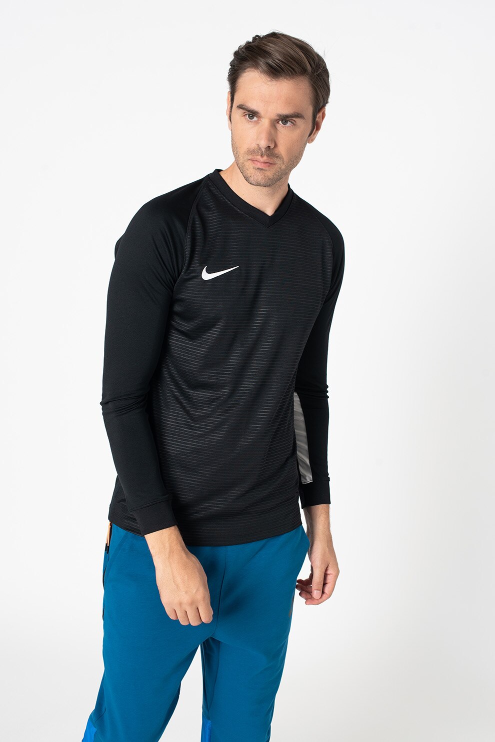 resource acceptable Borrow Nike, Bluza slim fit pentru fotbal Tiempo Premier - eMAG.ro