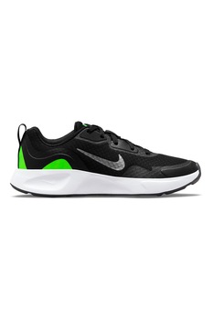 Nike, Pantofi sport de plasa WearAllDay, Negru/Verde neon