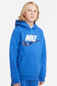 Nike, Hanorac cu buzunar kangaroo Sportswear Club, Albastru Nike, Hanorac cu buzunar kangaroo Sportswear Club, Albastru