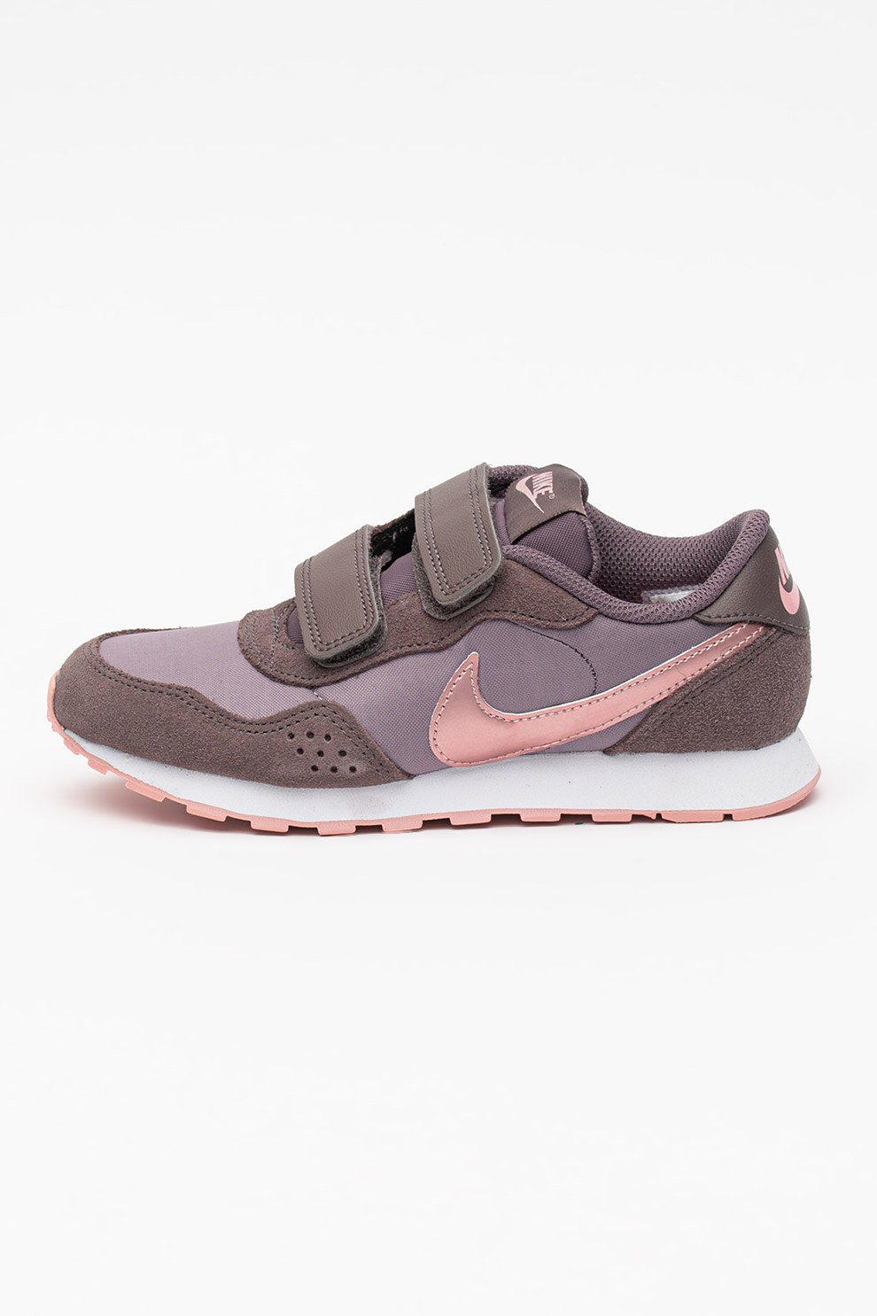 Nike, Pantofi sport cu detalii de piele intoarsa MD Valiant, Violet prafuit/Roz