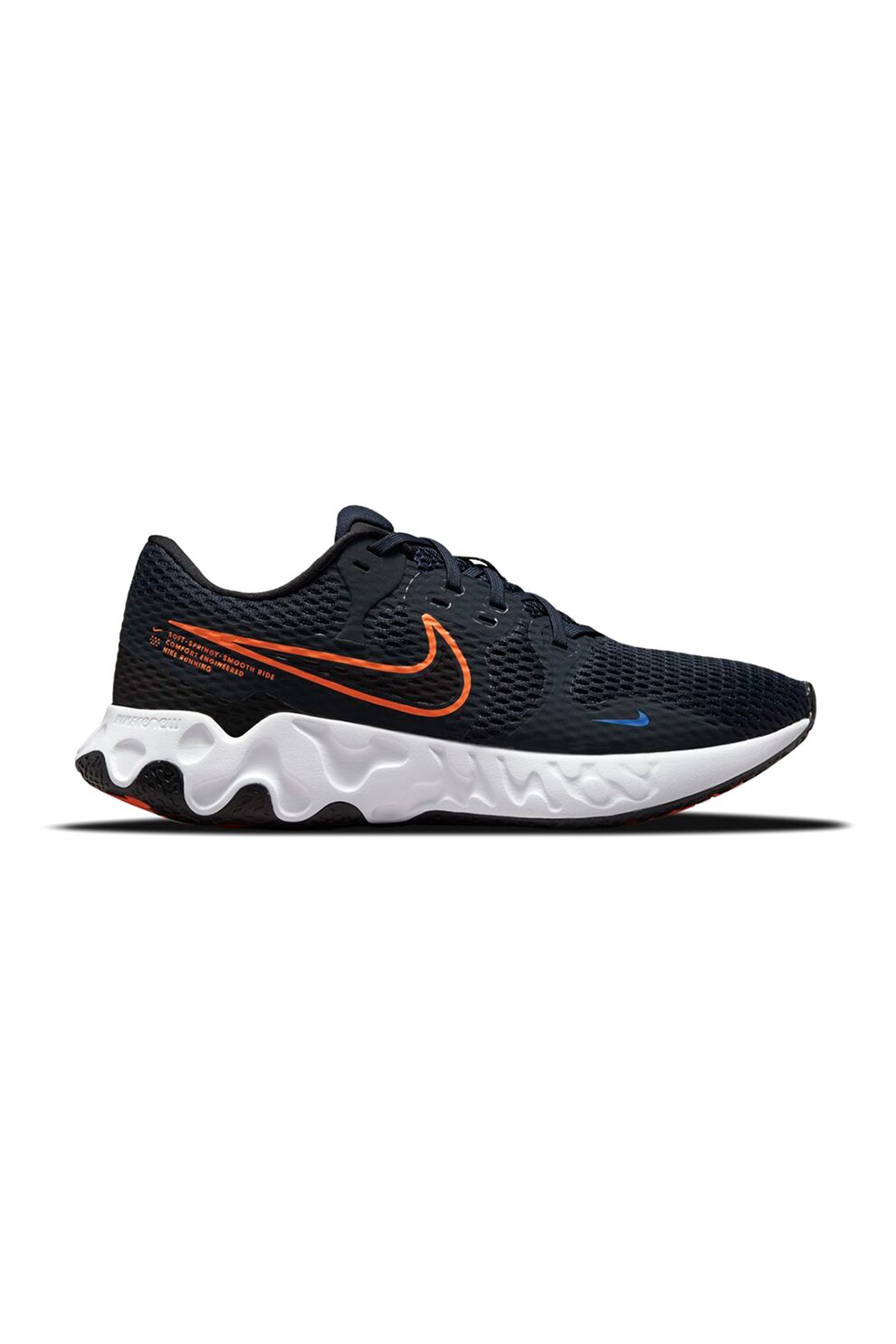 Nike, Pantofi pentru alergare Renew Ride 2, Negru/Oranj