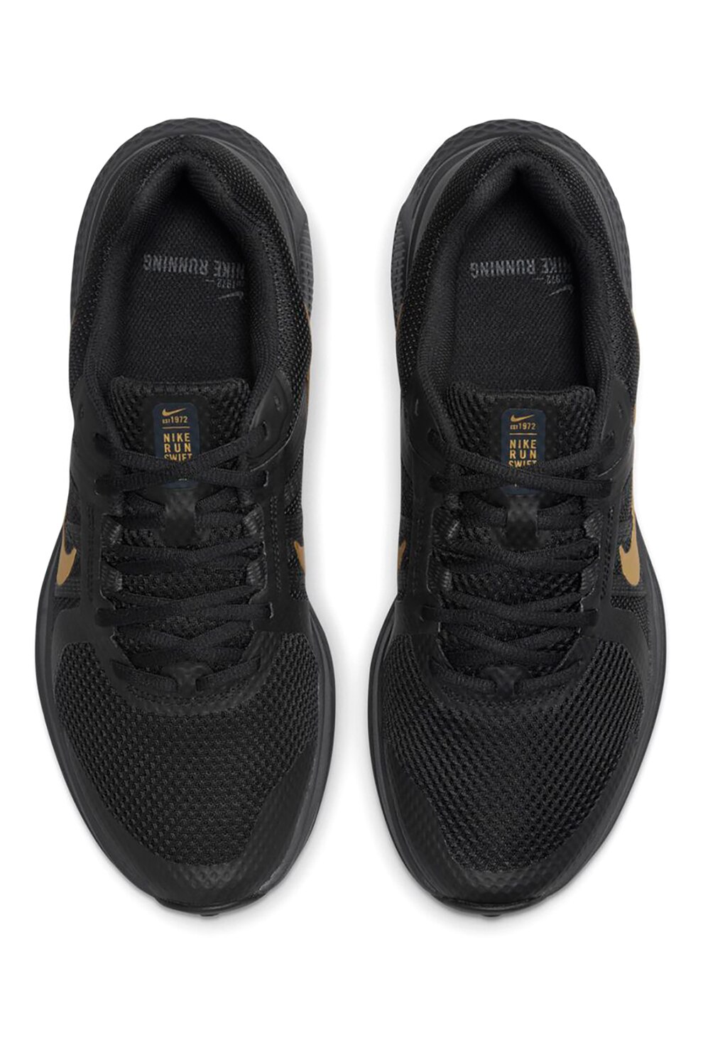 Nike, Run Swift futócipő textilbetétekkel, Aranyszín, Fekete, - Main Image