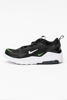 Nike - Air Max Bolt sneaker bőrrészletekkel, Fekete/Fehér