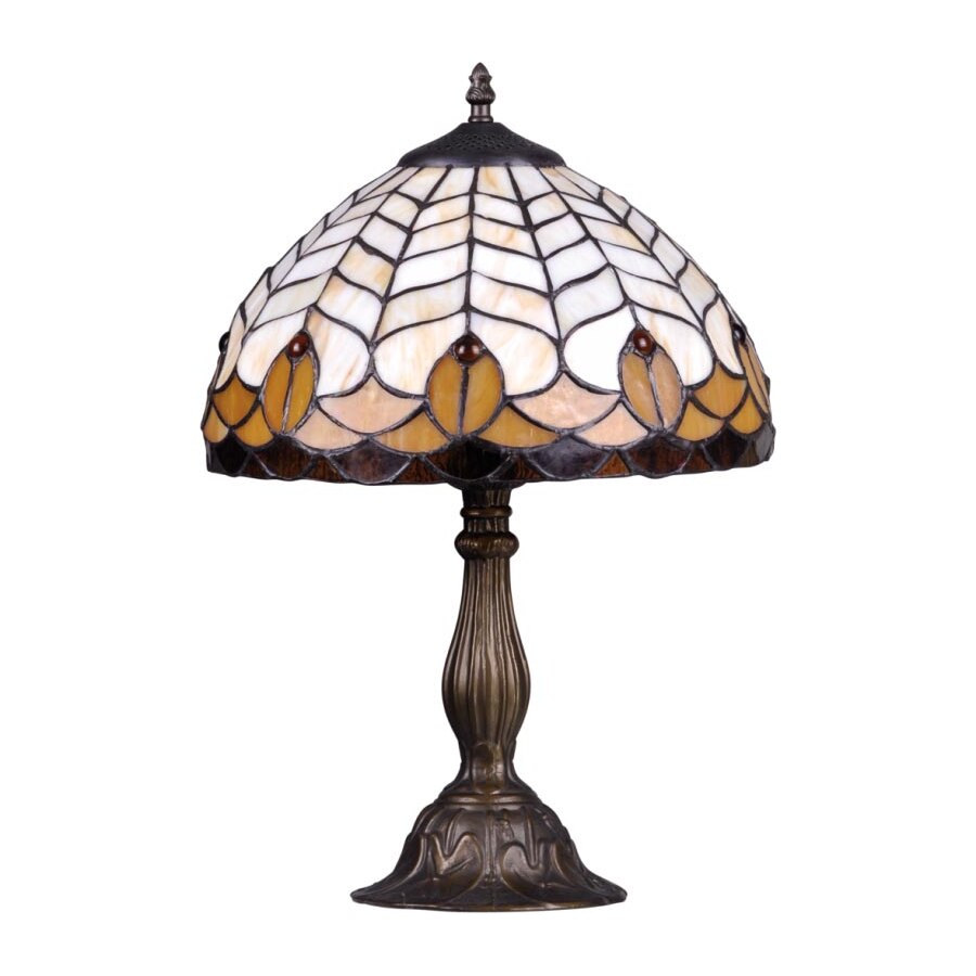 Veioza cu vitralii K-G081551 SARGAN cu 1 sursa de iluminare, E14, 220 V