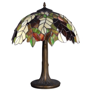 Veioza cu vitralii K-G161420 FARINA cu 1 sursa de iluminare, E27,220 V Veioza cu vitralii K-G161420 FARINA cu 1 sursa de iluminare, E27,220 V