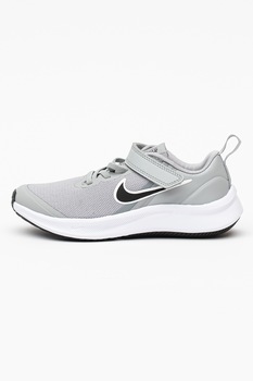 Nike, Pantofi cu insertie plasa pentru alergare Star Runner 3, Gri deschis Nike, Pantofi cu insertie plasa pentru alergare Star Runner 3, Gri deschis