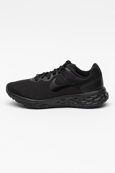 Nike, Pantofi cu imprimeu logo pentru alergare Revolution 6 Next Nature, Negru Nike, Pantofi cu imprimeu logo pentru alergare Revolution 6 Next Nature, Negru