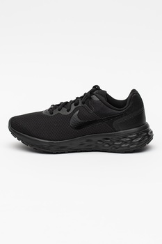 Nike, Pantofi cu imprimeu logo pentru alergare Revolution 6 Next Nature, Negru