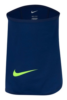 Nike, Guler cu tehnologie Dri-Fit si logo pentru fotbal, Bleumarin/Verde neon Nike, Guler cu tehnologie Dri-Fit si logo pentru fotbal, Bleumarin/Verde neon