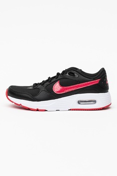 Nike, Pantofi sport cu detalii stralucitoare Air Max SC SE, Negru/Roz aprins Nike, Pantofi sport cu detalii stralucitoare Air Max SC SE, Negru/Roz aprins