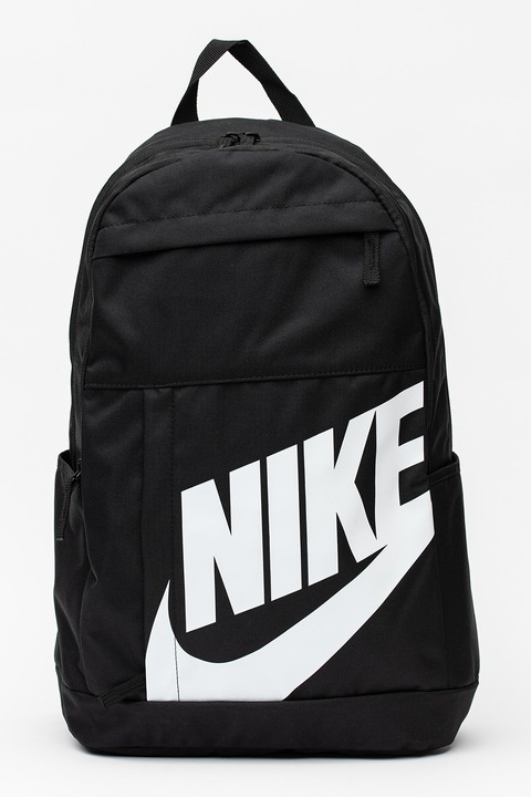 Nike, Унисекс раница Element с лого - 21 л, Черен, Бял