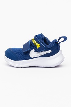 Nike, Pantofi sport cu logo Star Runner 3, Albastru royal/Alb Nike, Pantofi sport cu logo Star Runner 3, Albastru royal/Alb