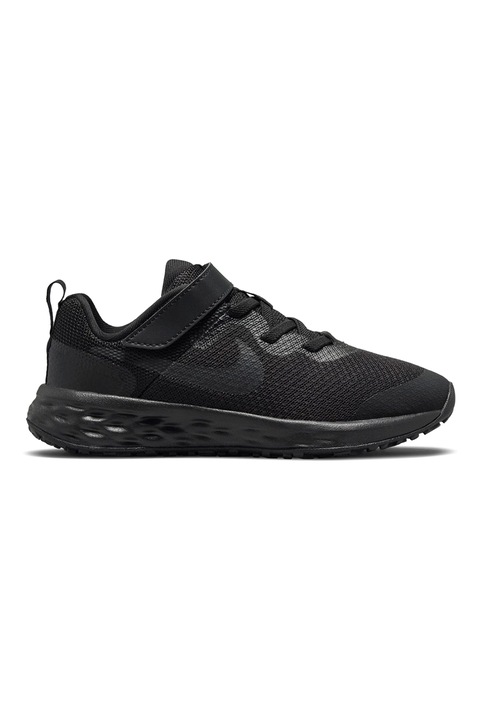 Nike, Мрежести спортни обувки Revolution 6 с велкро, Черен