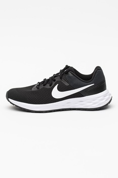 Nike, Pantofi sport de plasa Revolution 6 NN, Negru/Alb Nike, Pantofi sport de plasa Revolution 6 NN, Negru/Alb