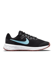 Nike, Pantofi sport de plasa Revolution 6 NN, Negru/Albastru Nike, Pantofi sport de plasa Revolution 6 NN, Negru/Albastru