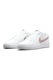 Nike, Pantofi sport de piele ecologica Court Royale 2, Alb/Roz
