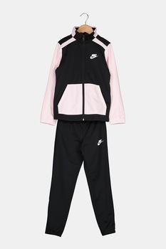 Nike, Trening cu imprimeu logo Futura, Negru/Roz pastel Nike, Trening cu imprimeu logo Futura, Negru/Roz pastel