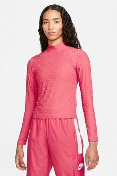 Nike, Bluza slim fit cu model logo Icon Clash, Roz Nike, Bluza slim fit cu model logo Icon Clash, Roz