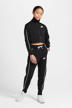 Nike - Спортен екип с лого, Черен/Бял
