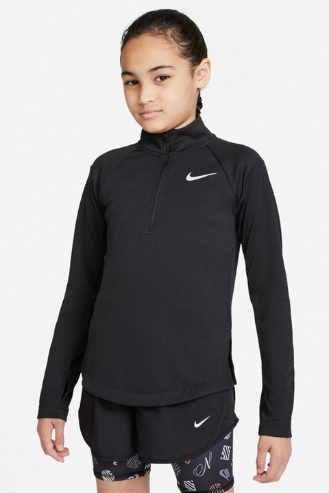 Nike, Dri-Fit futófelső, Ezüstszín/Fekete