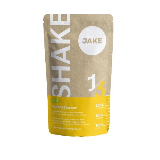 Shake proteic Jake Light Banana, 80 de Portii x 116 g