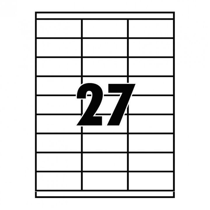 Etikett 70x32mm 100 lap 27címke/lap