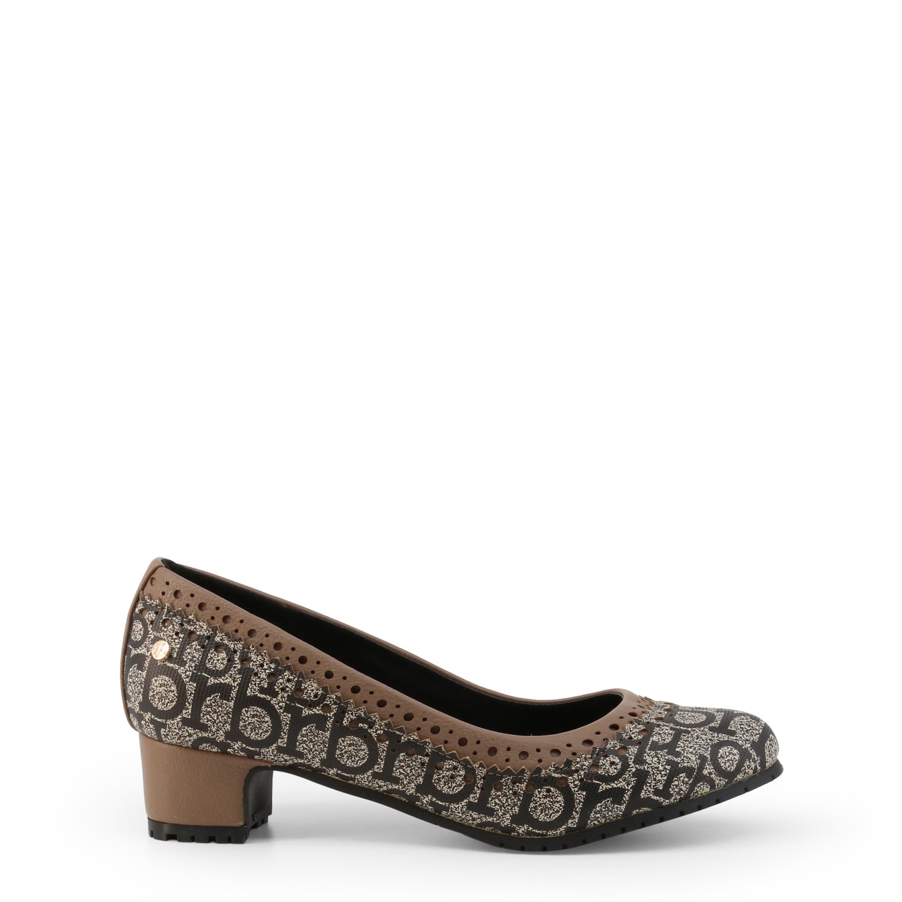 Pantofi cu toc femei Roccobarocco model RBSC1JW01CRY, Maro