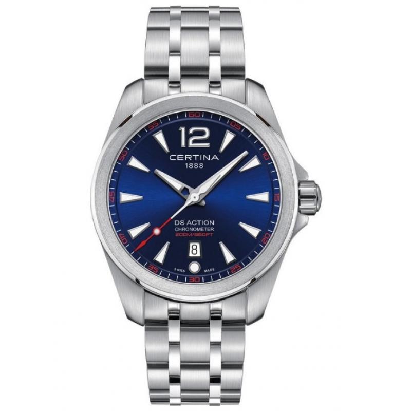 Ceas barbati Certina DS Action Chronometer C032.851.11.047.00, Otel inoxidabil, 20 ATM, Argintiu