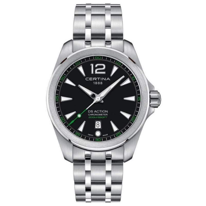 Ceas barbati Certina DS Action Chronometer C032.851.11.057.02, Otel inoxidabil, 20 ATM, Argintiu
