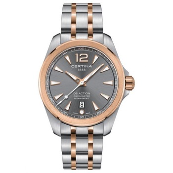 Ceas barbati Certina DS Action Chronometer C032.851.22.087.00, Otel inoxidabil, 20 ATM, Argintiu/Auriu Ceas barbati Certina DS Action Chronometer C032.851.22.087.00, Otel inoxidabil, 20 ATM, Argintiu/Auriu