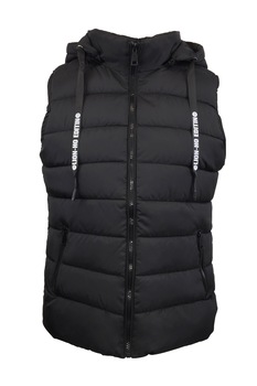 Vesta matlasata dama, UNIVERS FASHION, gluga detasabila, culoare neagra Vesta matlasata dama, UNIVERS FASHION, gluga detasabila, culoare neagra