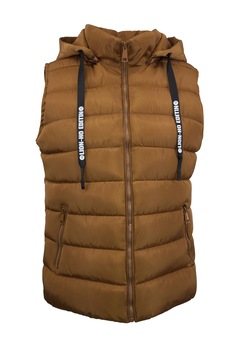 Vesta matlasata dama, UNIVERS FASHION, gluga detasabila, culoare galben mustar Vesta matlasata dama, UNIVERS FASHION, gluga detasabila, culoare galben mustar