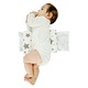 Perna antireflux pentru bebe 4 in 1 Kidizi Galaxy Grey – pozitionare inclinata pentru reflux, colici si confort dupa masa