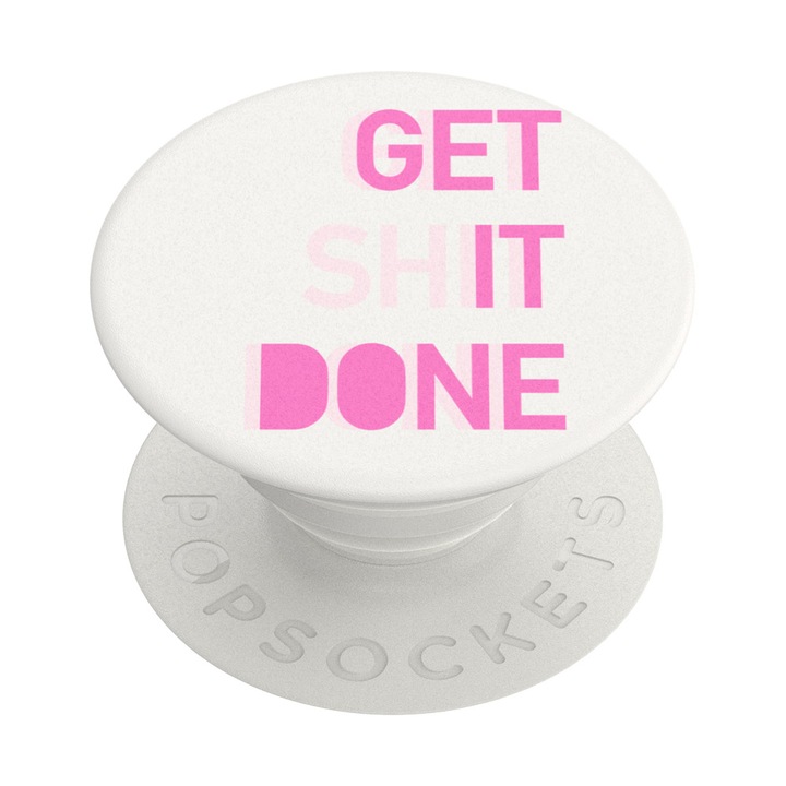 Univerzális telefonra szerelhető támaszték Popsockets, PopGrip GET IT DONE, ujjtámasz
