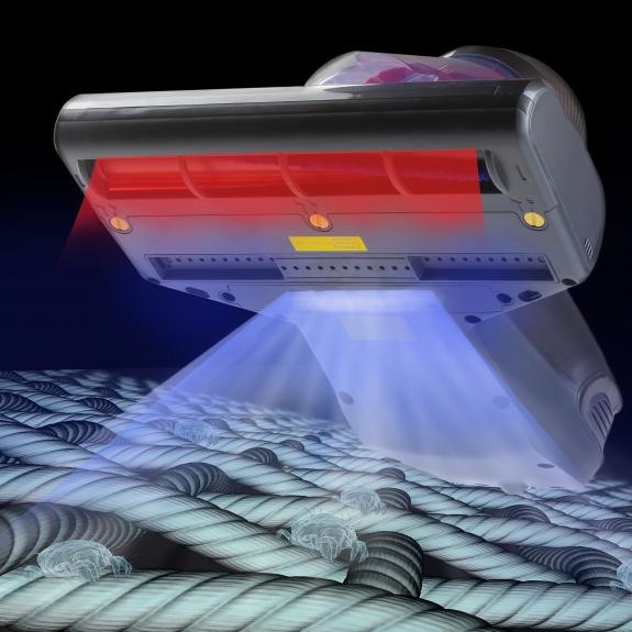 Aspirator UV anti-acarieni Domo DO234S, 700 W, perie rotativa, rezervor 0,5 l