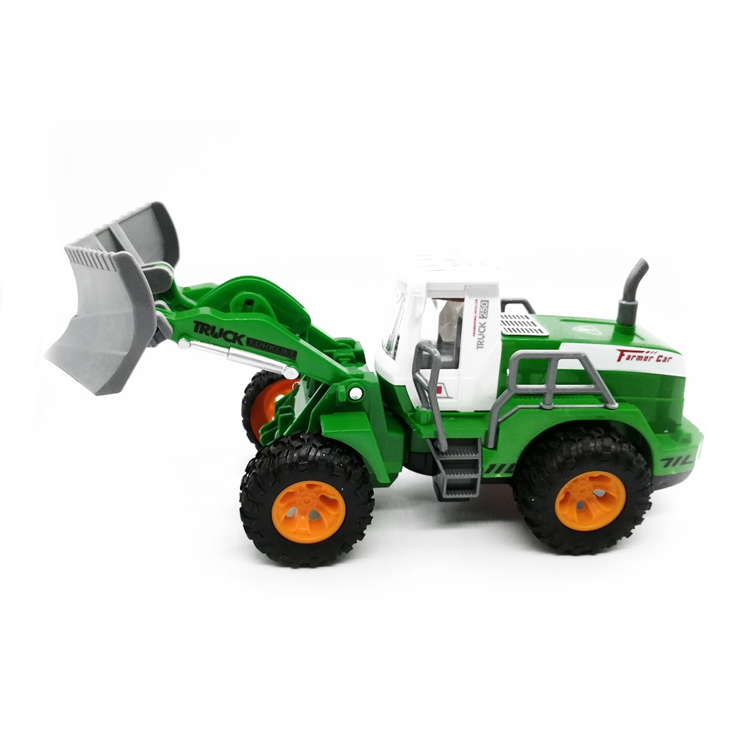 Buldoexcavator cu radiocomanda, 24 cm, 360 de grade, 5 functii, lumini si sunet, Vision®