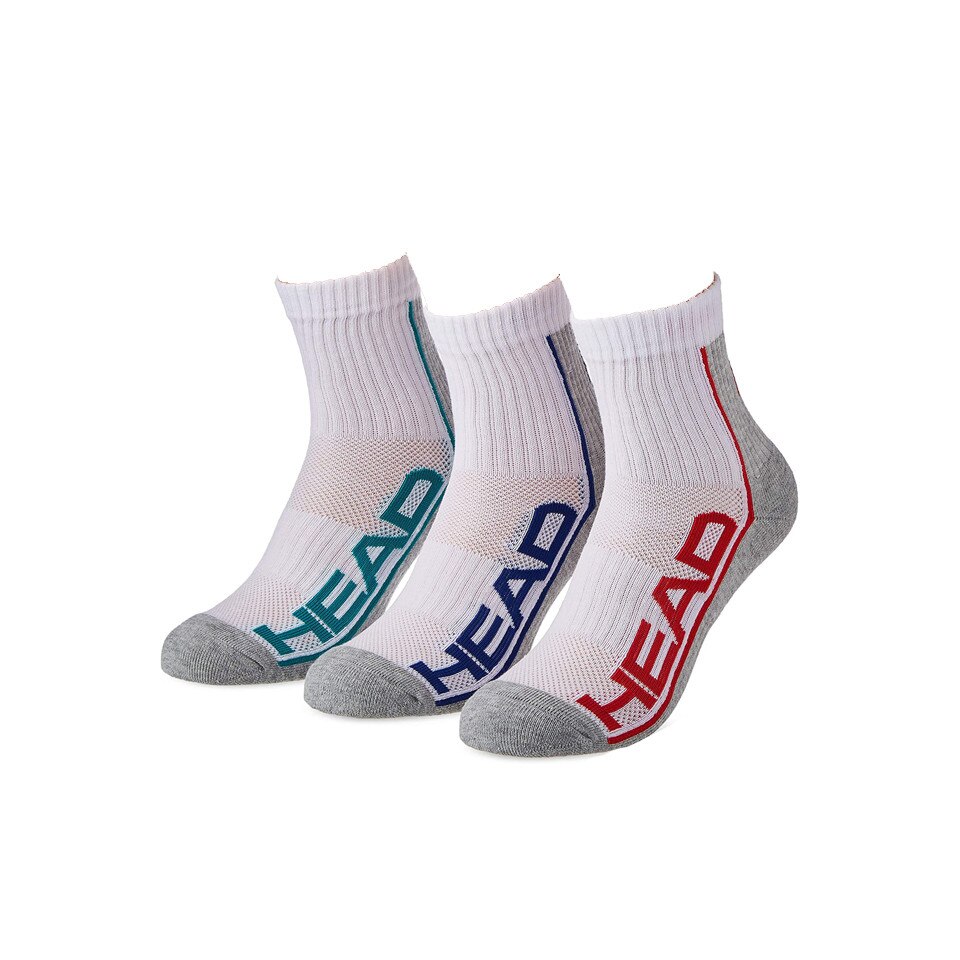 Set 3 perechi sosete sport barbati Head, albe, 35-38