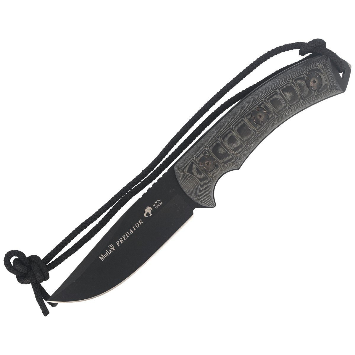 Cutit Muela PREDATOR-11N Tactical Micarta CNC, Otel inoxidabil, 11 cm, Gri/Negru