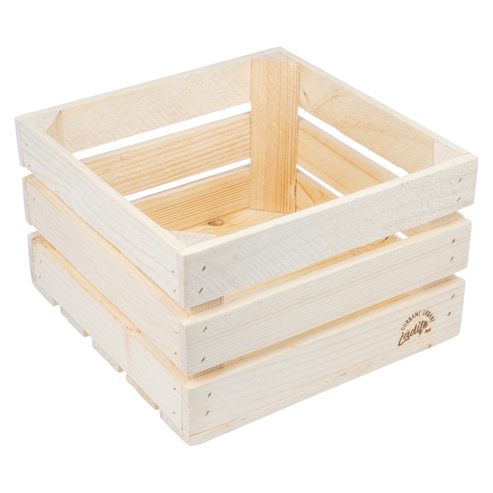 Ladita Lemn Brut de Rasinoase 24x24x15 cm Ursitoare