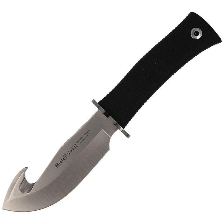 Cutit Vanator pentru jupuit, Muela VIPER-11G Skinner, Teaca Piele, Lama Otel inoxidabil 11 cm