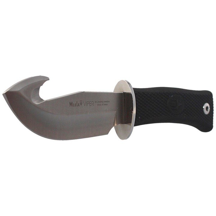 Cutit Vanator pentru jupuit, Muela VIPER-11G Skinner, Teaca Piele, Lama Otel inoxidabil 11 cm