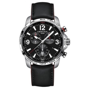 Ceas barbati Certina DS Podium Big Size Chronograph C001.647.16.057.01, Otel inoxidabil/Piele, 20 ATM, Negru Ceas barbati Certina DS Podium Big Size Chronograph C001.647.16.057.01, Otel inoxidabil/Piele, 20 ATM, Negru