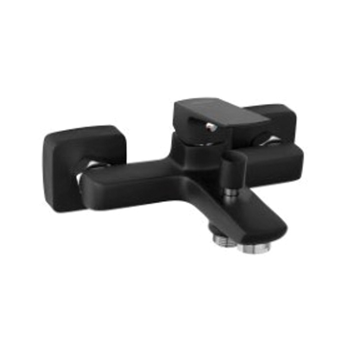 Ferro Vitto kád-zuhany csaptelep, Falra szerelhető, matt fekete