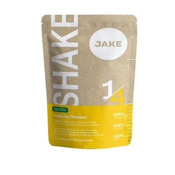 Shake proteic Jake Sports Banana, 20 de Portii x 175 g Shake proteic Jake Sports Banana, 20 de Portii x 175 g