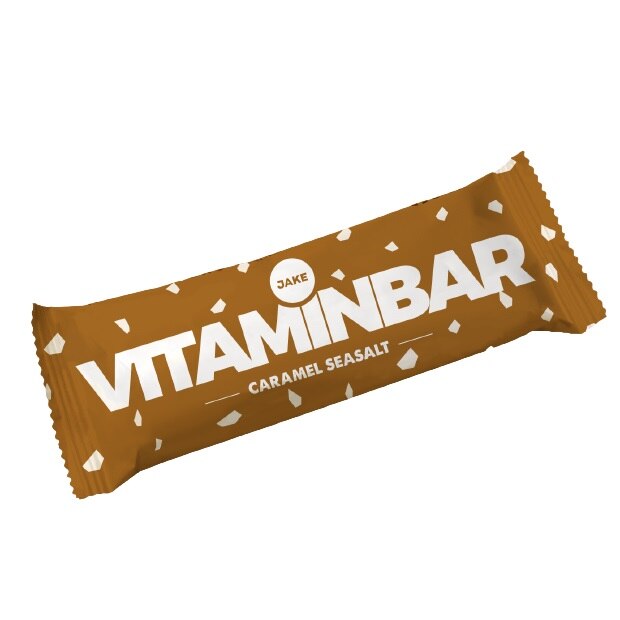 Baton proteic Jake Vitaminbar Caramel Seasalt, 20 de Portii x 85 g